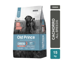 Alimento Baires Old Prince Novel Perro Cachorro Cordero y Arroz x 15kg
