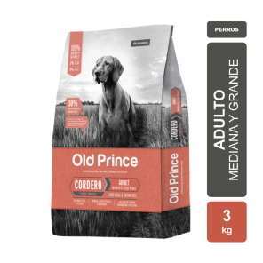 Alimento Baires Old Prince Novel Perro Adulto Raza Mediana y Grande Cordero y Arroz x 3kg