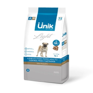 Alimento Unik Perro Adulto Castrado / Control Peso Raza Peque&ntilde;a x 7,5kg