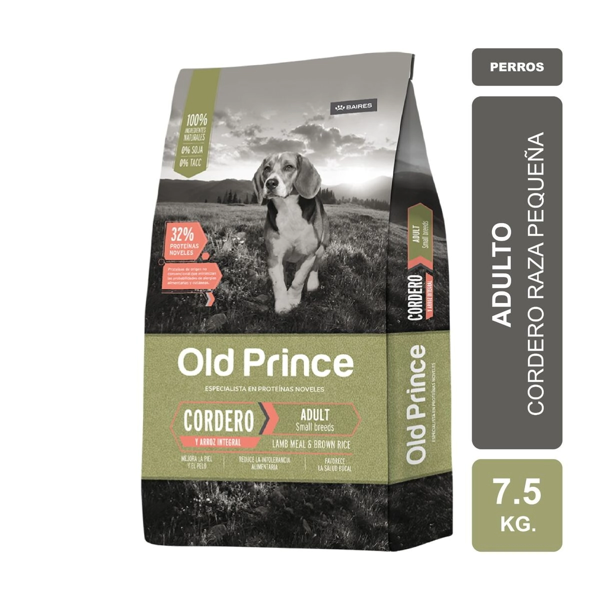 Alimento Old Prince Novel Perro Adulto Raza Peque�a Cordero y Arroz x 7,5kg