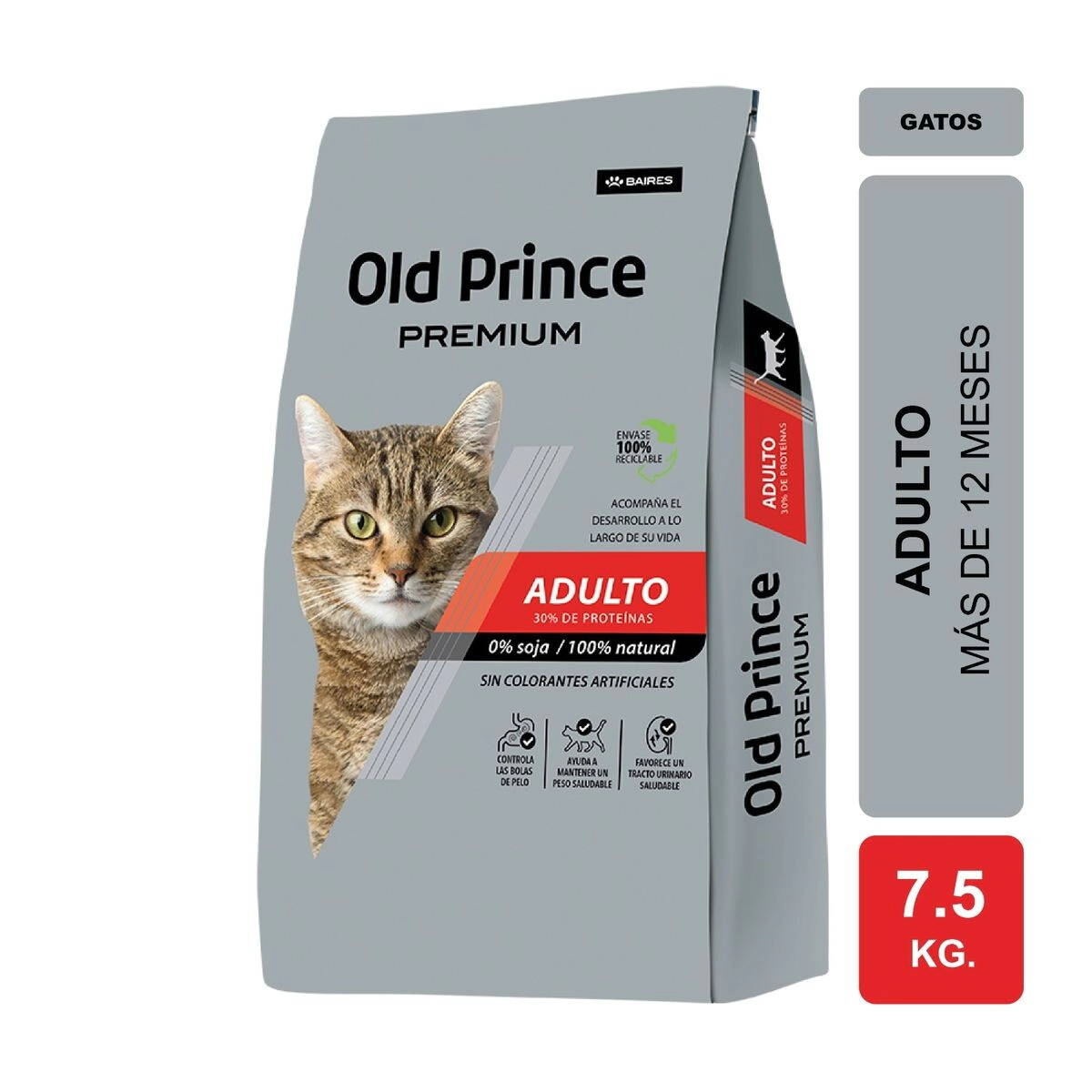 Alimento Old Prince Premium Gato Adulto x 7,5kg