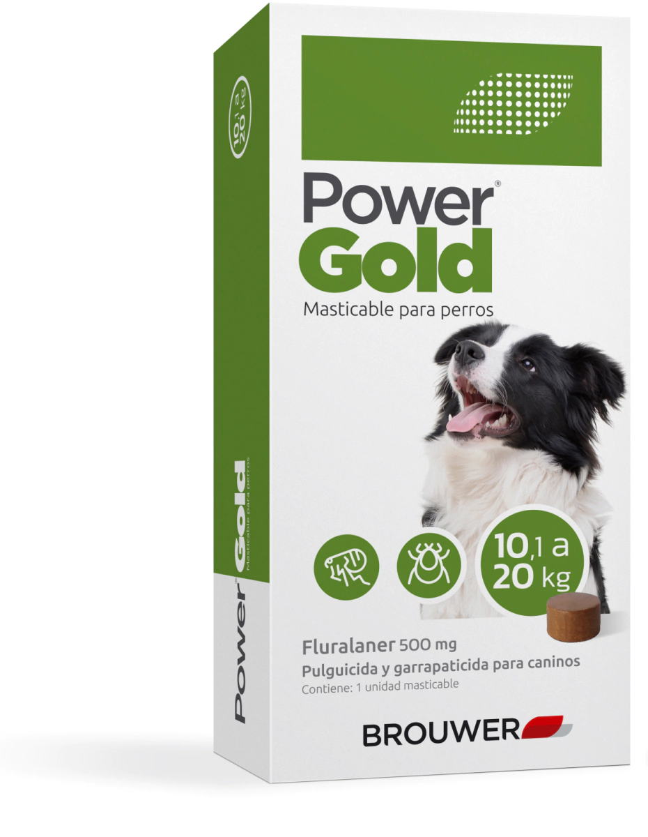 Comprimido Masticable POWER GOLD 3 MESES Perro de 10kg a 20kg -FARMACIA-