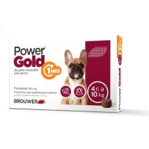 Power Gold Comprimido 1 MES Perro x 4.6kg a 10kg -Farmacia-