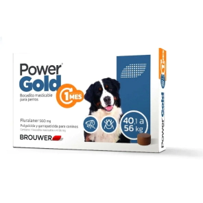 Power Gold Comprimido 1 MES Perro x 40kg a 56kg -Farmacia-