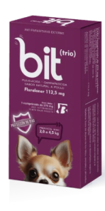 Comprimido Bit Trio Perro de 2kg a 4.5kg 3 MESES DE PROTECCI&Oacute;N -Farmacia-