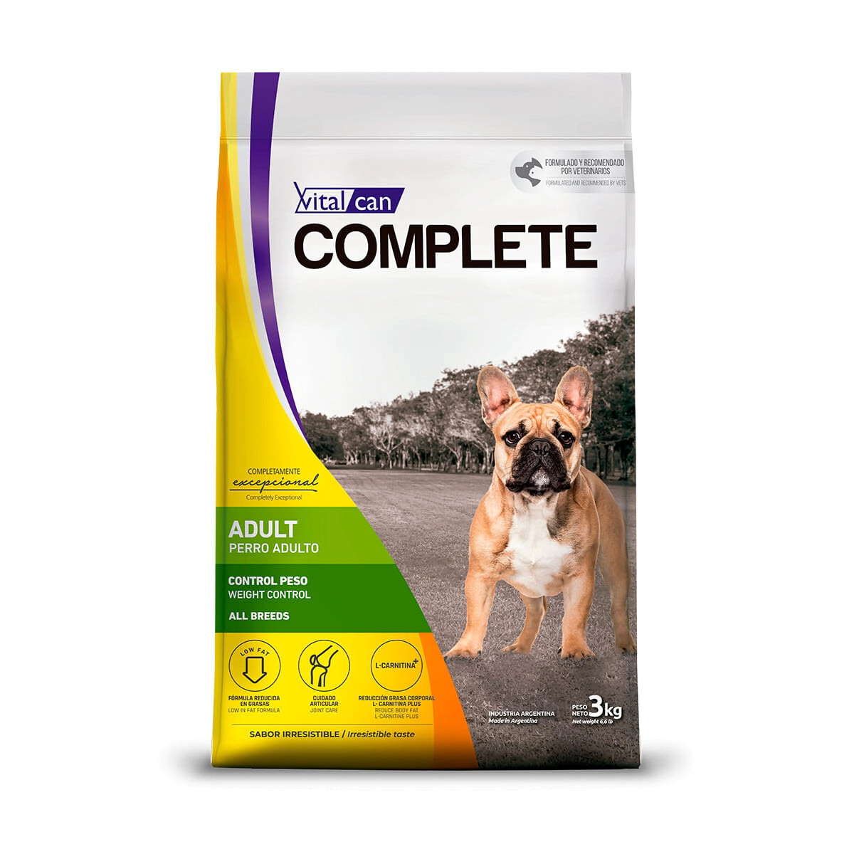 Alimento Vitalcan Complete Perro Control Peso 3 Kg