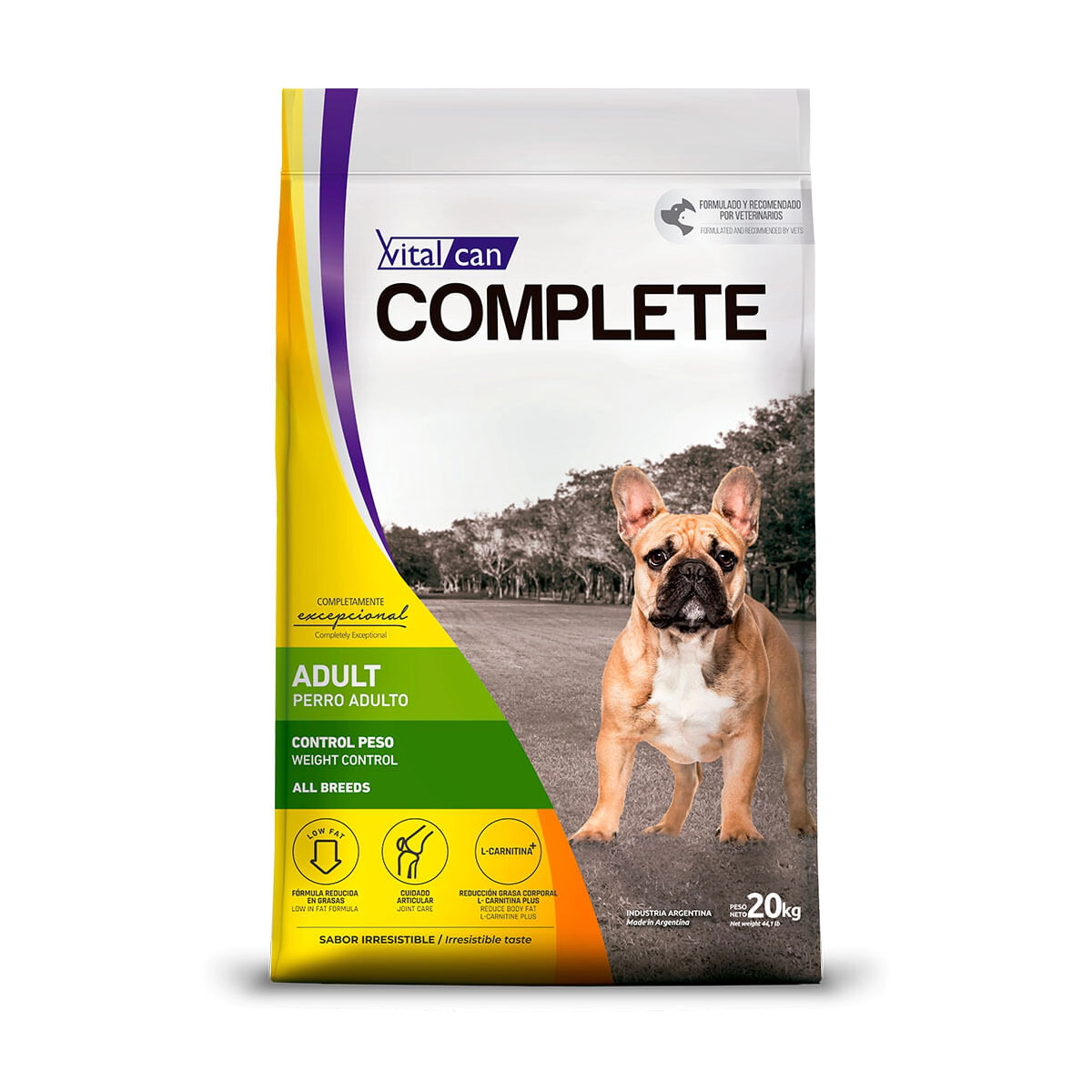Alimento Vitalcan Complete Control de Peso x 20 Kg.