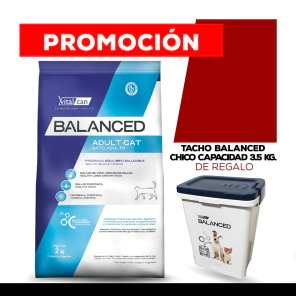 Alimento VitalCan Balanced Gato Adulto x 2kg + TACHO BALANCED CHICO DE REGALO