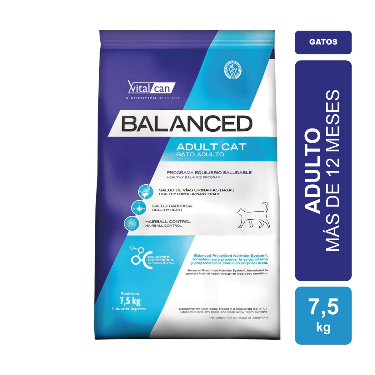 Alimento VitalCan Balanced Gato Adulto x 7,5kg
