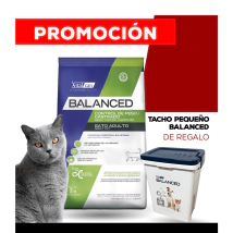 Alimento VitalCan Balanced Gato Control Peso/Castrado x 7,5kg + TACHO CHICO BALANCED DE REGALO