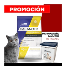 Alimento VitalCan Balanced Gato Control PH - All Ages x 2kg + TACHO CHICO BALANCED DE REGALO