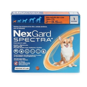 Pulguicida Nexgard Spectra Comprimido Perro x 2kg a 3.5kg -Farmacia-