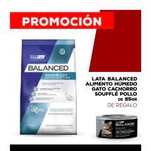 Alimento VitalCan Balanced Gato Senior x 2kg + Balanced Souffl� Gato Senior Sabor Pollo Lata x 85gr DE REGALO