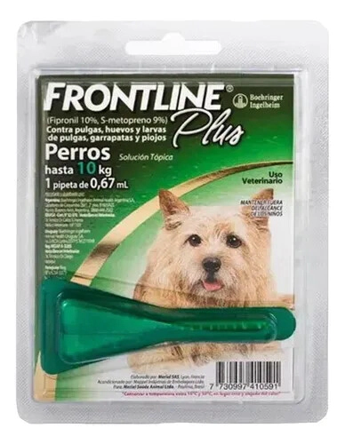 Frontline Plus Pipeta Perro hasta 10kg -Farmacia-