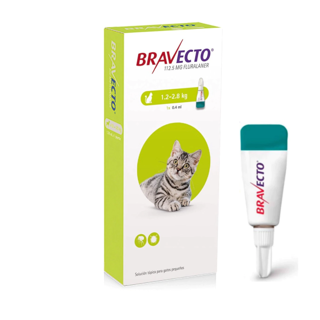 Pipeta Bravecto Spot-On Gato hasta 2.8 kg 3 MESES DE PROTECCI�N -FARMACIA-