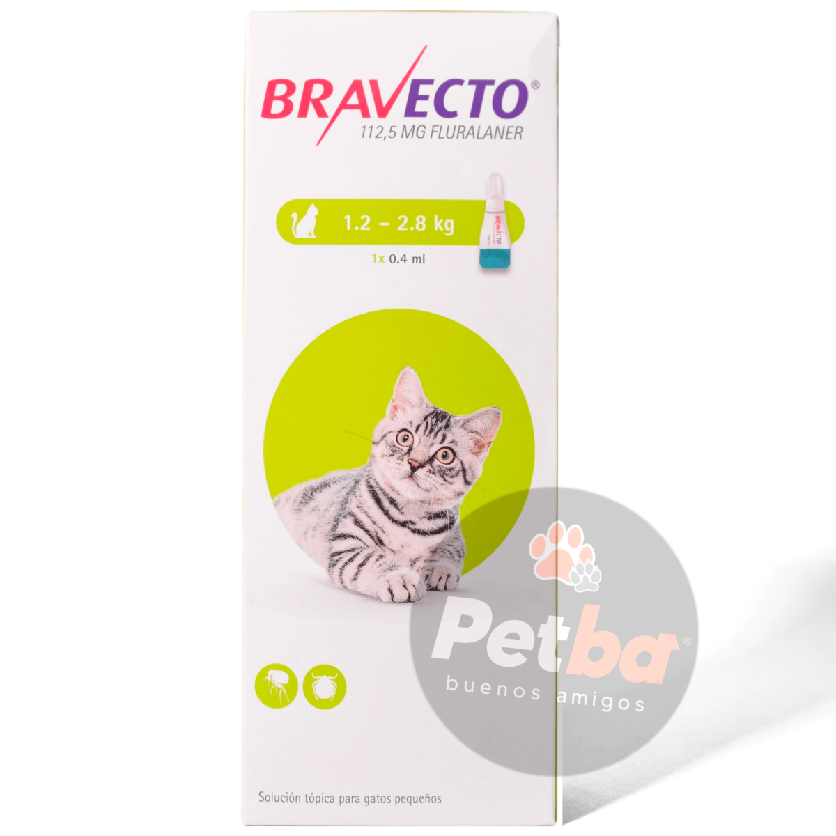 BRAVECTO SPOT ON 3 MESES Gato hasta 2.8kg -FARMACIA-