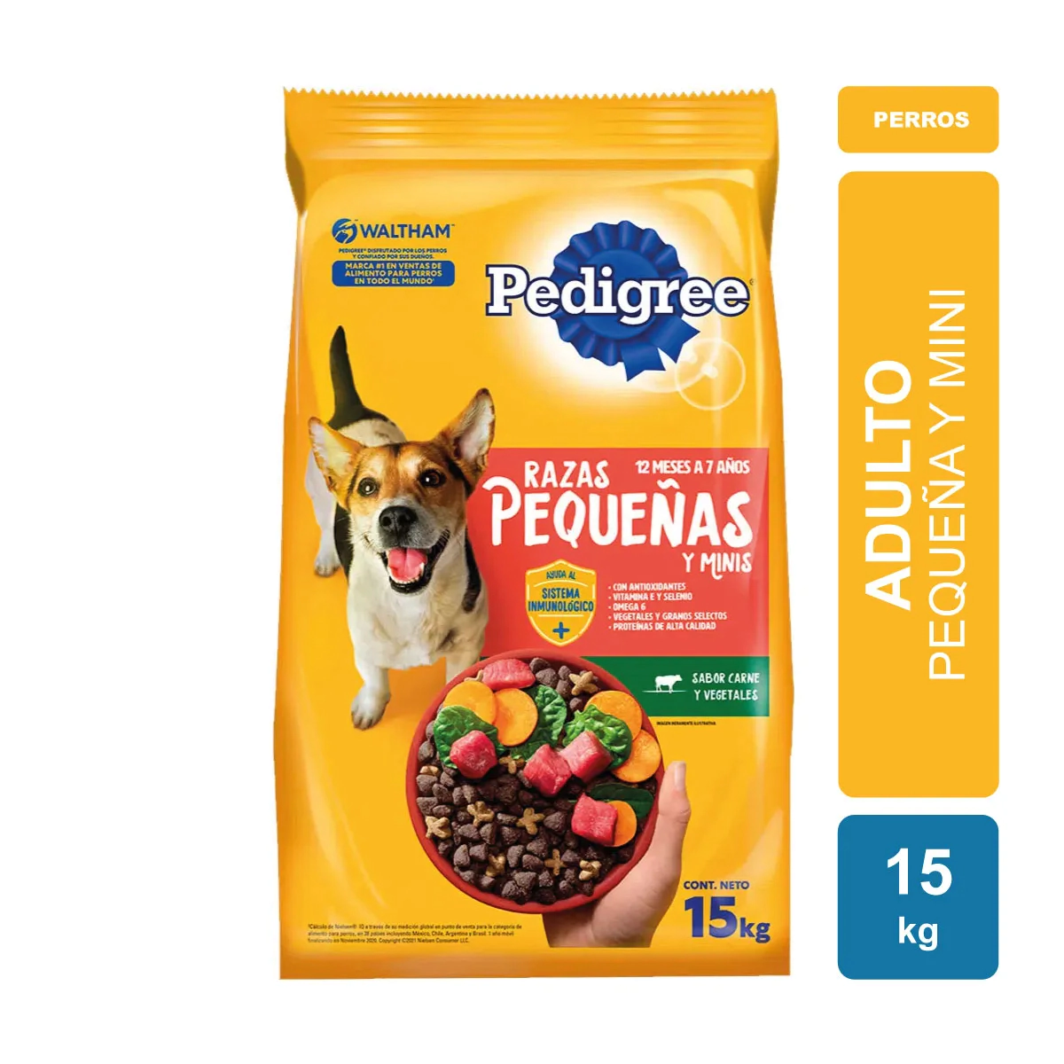 Alimento Pedigree Perro Adulto Raza Peque�a x 15kg