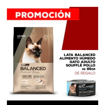Alimento VitalCan Balanced Natural Recipe Gato Adulto con Merluza x 7,5 kg + Balanced Souffl� Gato Adulto Sabor Pollo Lata x 85gr DE REGALO