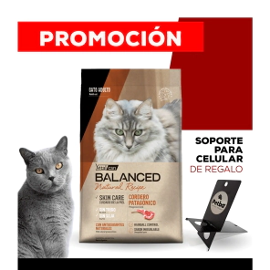 Alimento VitalCan Balanced Natural Recipe Gato Adulto con Cordero Patag&oacute;nico x 7,5kg