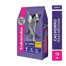 Alimento Eukanuba Perro Puppy Raza Mediana x 15kg