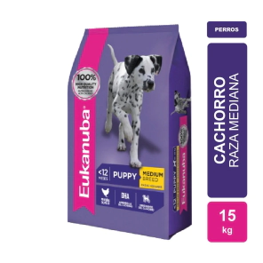 Alimento Eukanuba Perro Puppy Raza Mediana x 15kg