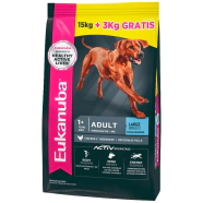 Alimento Eukanuba Perro Adulto Raza Grande x 18kg BONUS BAG