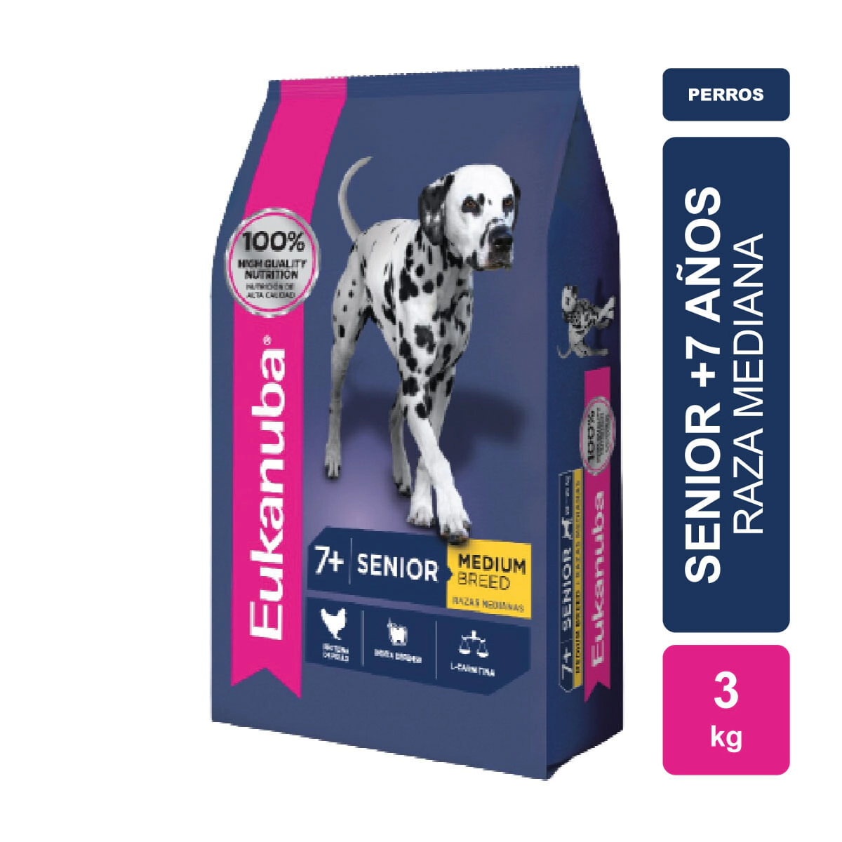 Alimento Eukanuba Perro Senior Raza Mediana x 3kg