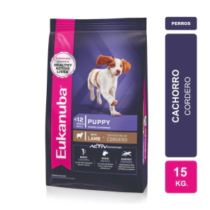 Alimento Eukanuba Perro Puppy Cordero x 15kg