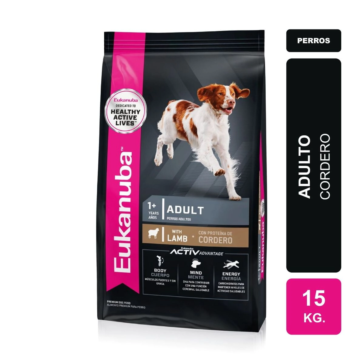 Alimento Eukanuba Perro Adulto Cordero x 15kg 