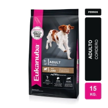 Alimento Eukanuba Perro Adulto Cordero x 15kg 