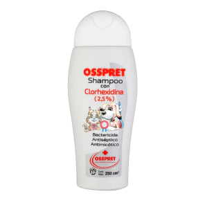 Shampoo Ossprte CLORHEXIDINA 2.5% x 250ml  -FARMACIA-    