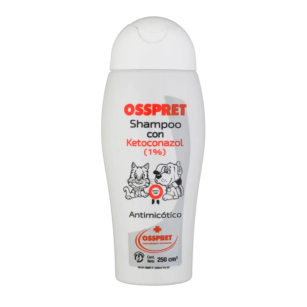 Shampoo Osspret Ketoconazol 1% Perro x 250 ml -FARMACIA-