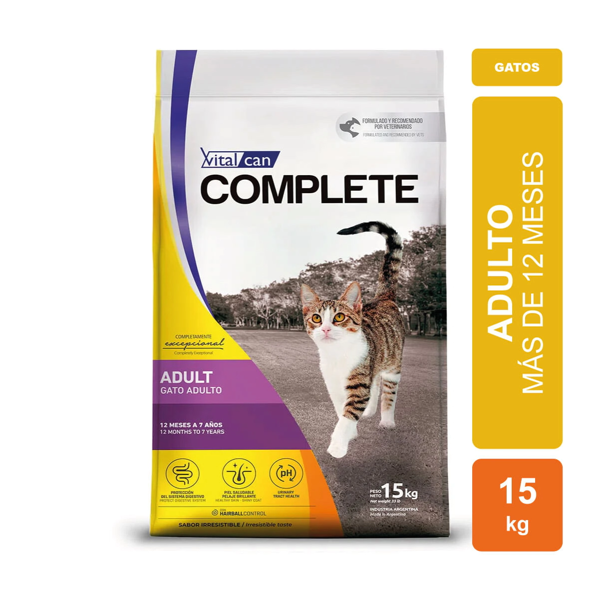 Alimento Vitalcan Complete Gato Adulto 15 Kg