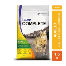 Alimento Vitalcan Complete Gato Control Peso/Castrado 1.5 Kg