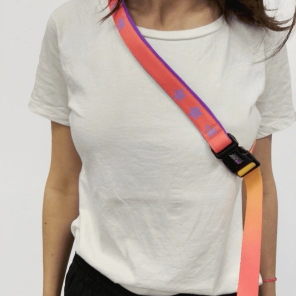 Correa Manos Libres Vital Fun Geo Fluo Perro