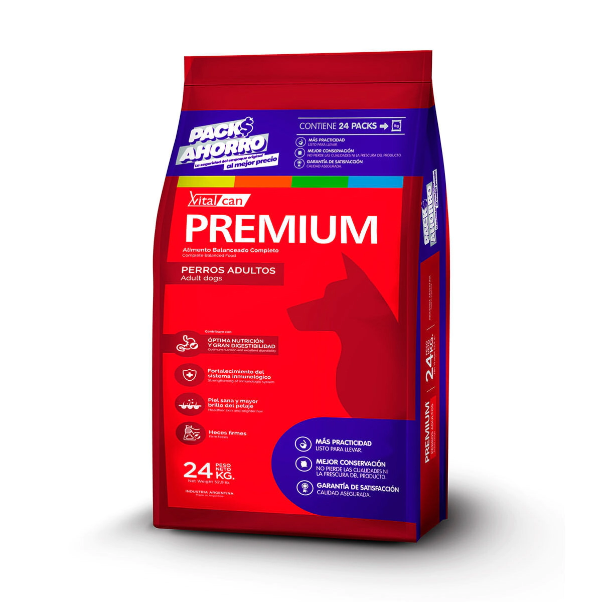 Alimento VitalCan Premium Perro Adulto Safety Pack x 24kg