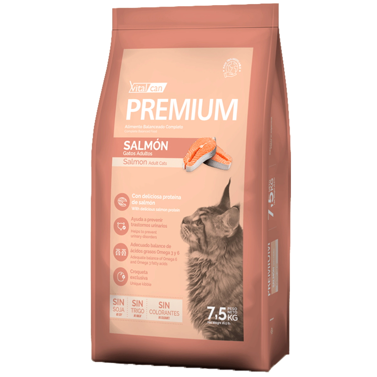 Alimento VitalCan Premium Gato Adulto Salm�n x 7,5kg