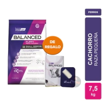 Alimento VitalCan Balanced Perro Cachorro Raza Peque&ntilde;a x 7,5kg + YERBERA BALANCED DE REGALO