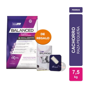 Alimento VitalCan Balanced Perro Cachorro Raza Peque�a x 7,5kg + YERBERA BALANCED DE REGALO