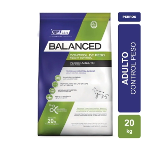Alimento VitalCan Balanced Perro Control Peso x 20kg