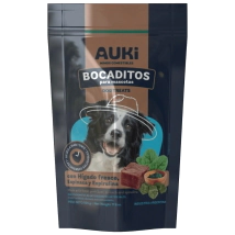 Golosina Auki Bocadito sabor H&iacute;gado Fresco, Espinaca y Espirulina x 500gr