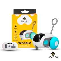 Juguete Beepaw Rat&oacute;n Interactivo Gatos WHEEL-E (CELESTE)