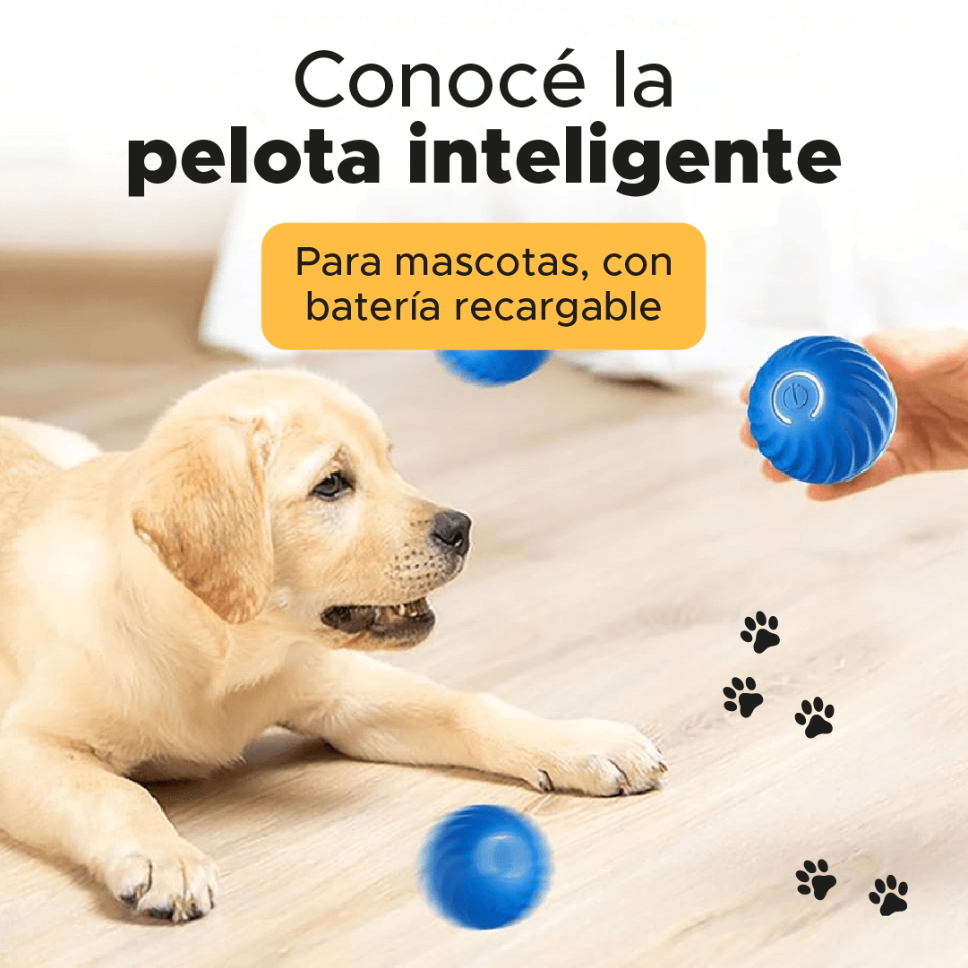 Juguete Beepaw Pelota Interactiva 5,5cm Perro Peque�o Jump-E Azul