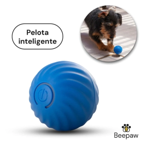 Juguete Beepaw Pelota Interactiva 5,5cm Perro Peque&ntilde;o Jump-E Azul
