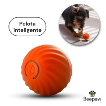 Juguete Beepaw Pelota Interactiva 5,5cm Perro Peque&ntilde;o Jump-E Naranja