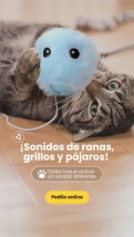 Juguete Beepaw Peluche Interactivo Gatos Sonido Rana FROG-E