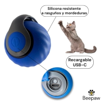Juguete Beepaw Pelota Interactiva 5cm Gato Speed-E Azul