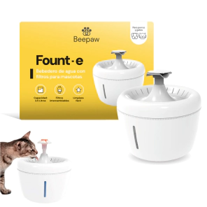 BEBEDERO INTERACTIVO PARA GATOS BEEPAW FOUNT-E (BLANCA)