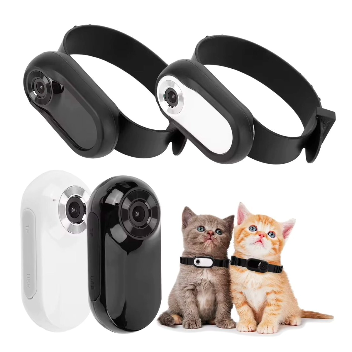 Collar con Cam�ra Integrada Beepaw Perro y Gato color Blanco