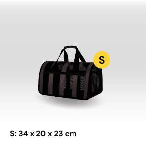 Bolso Transportador talle S Beepaw para Perro y Gato (NEGRO)